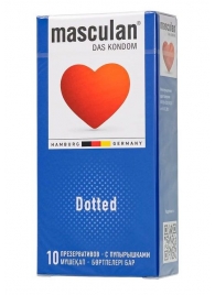 Презервативы с пупырышками Masculan Dotted - 10 шт. - Masculan - купить с доставкой в Жуковском