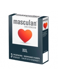 Презервативы увеличенного размера Masculan XXL - 3 шт. - Masculan - купить с доставкой в Жуковском