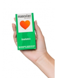 Презервативы анатомической формы Masculan Anatomic - 10 шт. - Masculan - купить с доставкой в Жуковском