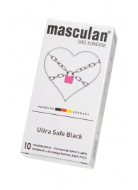 Ультрапрочные презервативы Masculan Ultra Safe Black - 10 шт. - Masculan - купить с доставкой в Жуковском