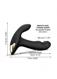Черный вибромассажер простаты Multi P-Joy с 3 моторами - Dorcel - в Жуковском купить с доставкой