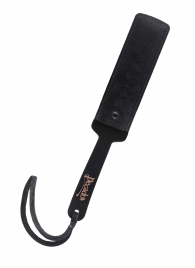 Черный кожаный пэддл - 37 см. - Pecado - купить с доставкой в Жуковском