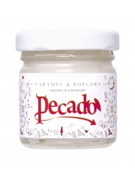 Массажная свеча Caramel   Popcorn - 35 мл. - Pecado - купить с доставкой в Жуковском