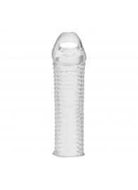 Текстурированная насадка на пенис Clear Textured Penis Enhancing Sleeve Extension - 16,5 см. - BlueLine - в Жуковском купить с доставкой