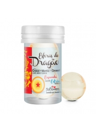 Интимный гель Esferas do Dragao Hot Ball с охлаждающе-разогревающим эффектом (2 шарика по 3 гр.) - HotFlowers - купить с доставкой в Жуковском