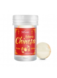 Интимный гель Chinesa Esfera с охлаждающе-пульсирующим эффектом (2 шарика по 3 гр.) - HotFlowers - купить с доставкой в Жуковском