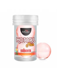 Лубрикант на масляной основе Hot Ball Plus с разогревающим эффектом (2 шарика по 3 гр.) - HotFlowers - купить с доставкой в Жуковском