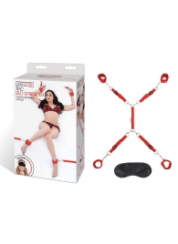 Красная фиксация на матрас Classic Bedspreader - Lux Fetish - купить с доставкой в Жуковском