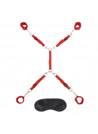 Красная фиксация на матрас Classic Bedspreader - Lux Fetish - купить с доставкой в Жуковском