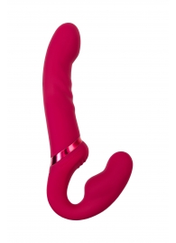 Малиновый безремневой страпон Lapis - 23 см. - Lovense - купить с доставкой в Жуковском