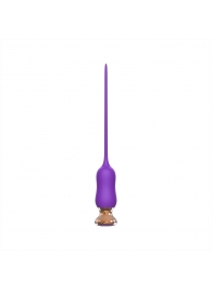 Фиолетовый тонкий стимулятор Nipple Vibrator - 23 см. - I-MOON - купить с доставкой в Жуковском
