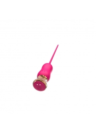 Розовый тонкий стимулятор Nipple Vibrator - 23 см. - I-MOON - купить с доставкой в Жуковском