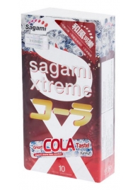 Ароматизированные презервативы Sagami Xtreme COLA - 10 шт. - Sagami - купить с доставкой в Жуковском