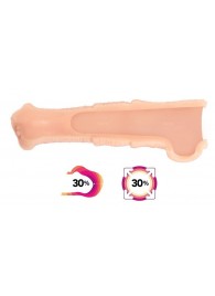 Телесная фантазийная насадка на член Cock Sleeve Size M - KOKOS - в Жуковском купить с доставкой