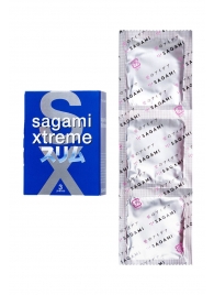 Розовые презервативы Sagami Xtreme FEEL FIT 3D - 3 шт. - Sagami - купить с доставкой в Жуковском