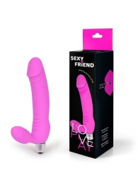 Розовый безремневой страпон Sexy Friend - 1137 - купить с доставкой в Жуковском