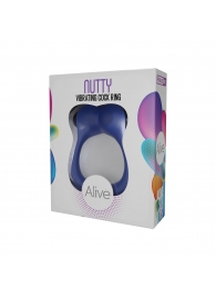 Синее эрекционное виброкольцо Nutty - Adrien Lastic - в Жуковском купить с доставкой