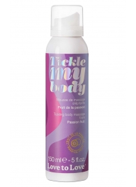 Массажная хрустящая пенка Tickle my body с ароматом маракуйи - 150 мл. - Love to Love - купить с доставкой в Жуковском