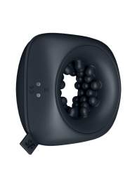 Черный мужской вибромассажер Ring Stroker - Satisfyer - в Жуковском купить с доставкой