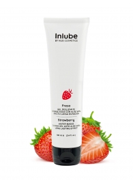 Лубрикант на водной основе Nuei Inlube с алоэ вера и ароматом клубники - 100 мл. - Nuei cosmetics - купить с доставкой в Жуковском