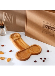 Деревянное блюдо для подачи в форме члена (32,5 х 20 х 1,7 см) - Сима-Ленд - купить с доставкой в Жуковском