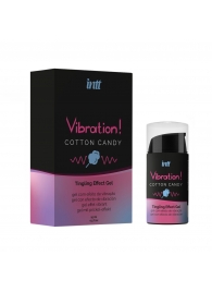 Жидкий вибратор Vibration Cotton Candy с ароматом сахарной ваты - 15 мл. - INTT - купить с доставкой в Жуковском