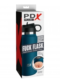 Мастурбатор-вагина в синей колбе F*ck Flask - Pipedream - в Жуковском купить с доставкой