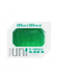 Зеленый мастурбатор-стимулятор Tenga Uni Emerald - Tenga - в Жуковском купить с доставкой