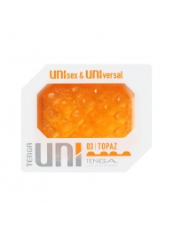 Оранжевый мастурбатор-стимулятор Tenga Uni Topaz - Tenga - в Жуковском купить с доставкой