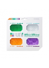 Набор из 4 мастурбаторов-стимуляторов Tenga Uni Variety Pack - Tenga - в Жуковском купить с доставкой