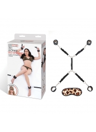 Леопардовая фиксация на матрас для рук и ног Classic Bedspreader - Lux Fetish - купить с доставкой в Жуковском
