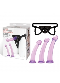 Тренировочный набор с тремя насадками Pegging Training Set - Lux Fetish - купить с доставкой в Жуковском