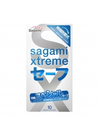 Презервативы Sagami Xtreme Ultrasafe с двойным количеством смазки - 10 шт. - Sagami - купить с доставкой в Жуковском
