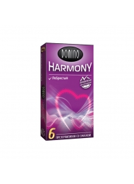 Презервативы с рёбрышками Domino Harmony - 6 шт. - Domino - купить с доставкой в Жуковском