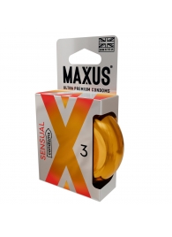 Презервативы анатомической формы Maxus Sensual - 3 шт. - Maxus - купить с доставкой в Жуковском
