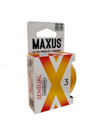 Презервативы анатомической формы Maxus Sensual - 3 шт. - Maxus - купить с доставкой в Жуковском