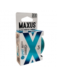 Презервативы Maxus G spot с двойной спиралью - 3 шт. - Maxus - купить с доставкой в Жуковском