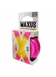 Ароматизированные презервативы Maxus Exotic Mix - 3 шт. - Maxus - купить с доставкой в Жуковском