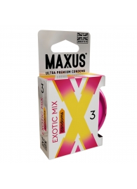 Ароматизированные презервативы Maxus Exotic Mix - 3 шт. - Maxus - купить с доставкой в Жуковском