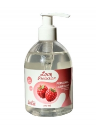Лубрикант на водной основе Love Protection Raspberry с ароматом малины - 300 мл. - Lola Games - купить с доставкой в Жуковском