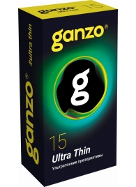 Прозрачные ультратонкие презервативы Ganzo Ultra thin - 15 шт. - Ganzo - купить с доставкой в Жуковском