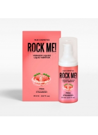 Жидкий вибратор Nuei Rock Me! с ароматом клубники - 20 мл. - Nuei cosmetics - купить с доставкой в Жуковском