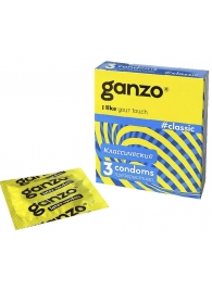 Классические презервативы с обильной смазкой Ganzo Classic - 3 шт. - Ganzo - купить с доставкой в Жуковском