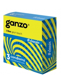 Классические презервативы с обильной смазкой Ganzo Classic - 3 шт. - Ganzo - купить с доставкой в Жуковском