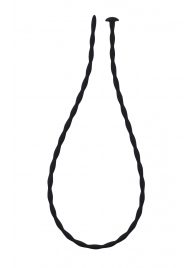 Черный уретральный массажер Glide Medium - 30 см. - Lola Games - купить с доставкой в Жуковском