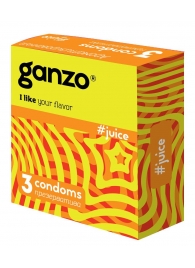Ароматизированные презервативы Ganzo Juice - 3 шт. - Ganzo - купить с доставкой в Жуковском
