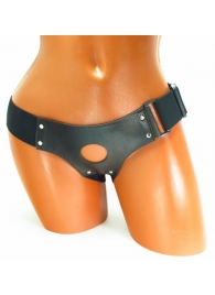Трусики для страпона коричневого цвета - БДСМ Арсенал - купить с доставкой в Жуковском