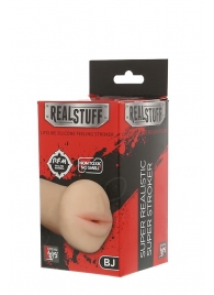 Нежный мастурбатор-ротик REALSTUFF 5INCH MASTURBATOR BJ - Dream Toys - в Жуковском купить с доставкой