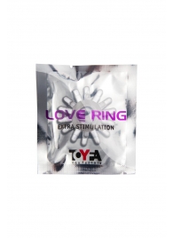 Прозрачное гелевое эрекционное кольцо с шипиками - Toyfa Basic - в Жуковском купить с доставкой