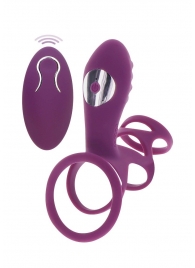 Фиолетовая эрекционная вибронасадка Halo Halo C-Ring Sleeve - Toy Joy - в Жуковском купить с доставкой